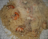 Foto del paso 5 de la receta: Espagueti con gambas y champiñones