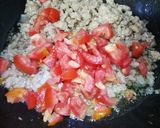 A picture of step 3 of Chicken qeema karahi.
