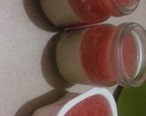 Hình bước làm 5 của món Pudding dâu tây