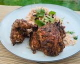A picture of step 9 of Jerk chicken.