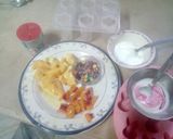 A picture of step 1 of Frozen fruit Yoghurt.