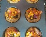 A picture of step 3 of Bread Piza cups.