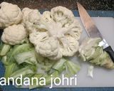 A picture of step 1 of गोभी के डंठल की सब्जी.