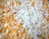 A picture of step 4 of Basanti Poha.