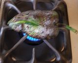 A picture of step 1 of Chiles Rellenos with Beans and Cheese.