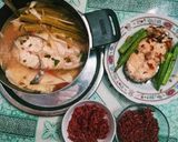Hình bước làm 1 của món Canh chua măng cá hú ♥️+♥️cá hú áp chảo