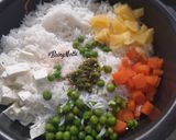 A picture of step 4 of Navratna Pulav.