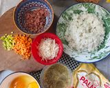 Foto langkah ke 1 dari resep Crispy Rice Omelette #650.