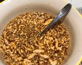 A picture of step 1 of Dan Dan noodles.
