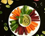 A picture of step 3 of Green Peri Peri Sauce.