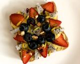 A picture of step 3 of Fruity Bread Pizza - Fusion Dessert.
