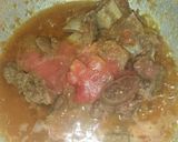 A picture of step 6 of Chatpata Gosht.