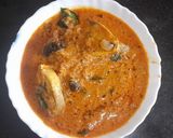 A picture of step 6 of Kerala fish curry.