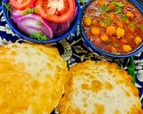 A picture of step 11 of Chole Bhature.