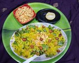 A picture of step 8 of Batata poha.