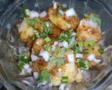 A picture of step 5 of Aloo Chaat.