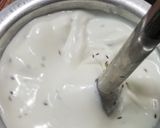 A picture of step 2 of Namkeen lassi labban #ramadankitayari.