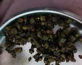 A picture of step 4 of Bhindi.