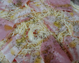Foto del paso 3 de la receta: Pizza bacon, tomatiga, ceba, ais, formatge sense lactosa