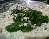 A picture of step 2 of Methi  onion paratha.