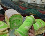 Foto langkah ke 11 dari resep Roti tawar pandan swirl.