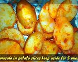 A picture of step 3 of Potato Tawa Masala Fry.