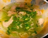 Hình bước làm 3 của món Canh bí xanh nấu mọc tép khô