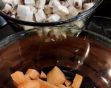 Zöldségekkel töltött karalábé - gomba, sárgarépa, kukorica recept fázis 1 fotója