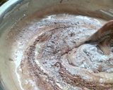Foto langkah ke 3 dari resep Brownies Kukus Ketan Hitam.