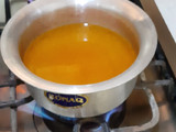 Mango jelly custard