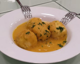 Foto del paso 5 de la receta: Albóndigas solomillo de pollo con salsa de manzana y zanahoria