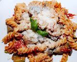 Padlizsános serpenyős tészta recept fázis 5 fotója