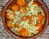 Foto del paso 3 de la receta Tomates cherry asados con queso feta, cebolla y especias