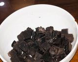 Hình bước làm 1 của món Socola tươi cho ngày Valentine (Nama Chocolate)
