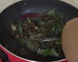 A picture of step 6 of Sindhi Style: 'Lal Math' or 'Lal Saag Dal'.