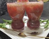 A picture of step 5 of Super Cooling and Refreshing Watermelon Strawberry mocktail.