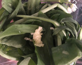 A picture of step 1 of White bean and wild garlic dip - vegan.