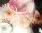 A picture of step 3 of Strawberry 🍓🍓smoothy#Endofyearchallenge.