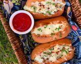 A picture of step 6 of Stuffed Pizza boats.