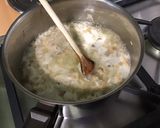 Une image de l'étape 6 de Sauce fromagère au jambon, champignons, câpres et deux fromages (pour pâtes).