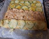 Foto del paso 7 de la receta Brazo gitano de calabacín y langostinos