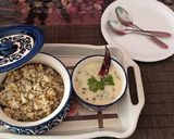 A picture of step 6 of Kadhi and khichdi.