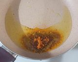 A picture of step 2 of Makhana two ways chocolate and peri peri.