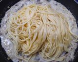Foto langkah ke 5 dari resep Spaghetti creamy mushroom.
