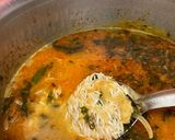 A picture of step 5 of Prawn biriyani/shrimp biriyani.
