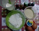 Foto langkah ke 1 dari resep Bolu Kukus Pelangi 2 Telur.