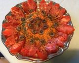 Une image de l'étape 9 de Salade de tomates et carottes aux anchois et câpres sauce agrumes.
