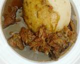 Semo with baobab soup(miyar kuka) and manshanu recipe step 2 photo