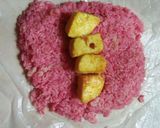 A picture of step 5 of Beetroot fried rice with Buttery Tofu.