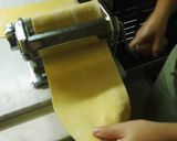A picture of step 3 of Eggplant Ravioli with Swordfish Sauce.